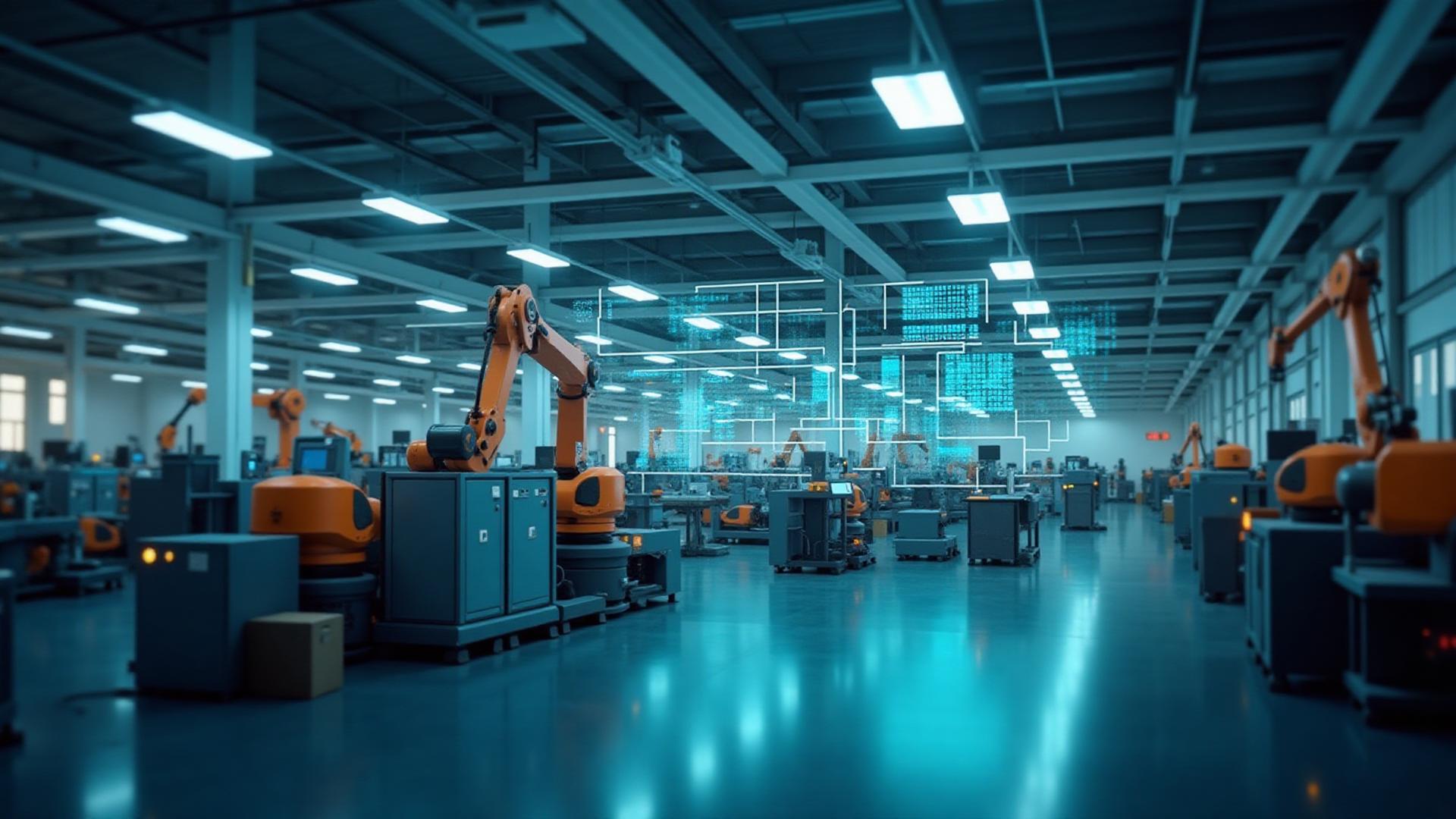 Modern industrial manufacturing facility